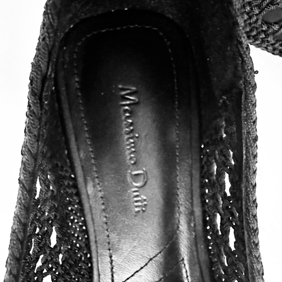Massimo Duttile Braided Ballet Flats Black EUR 39 (8) - Picture 2 of 10